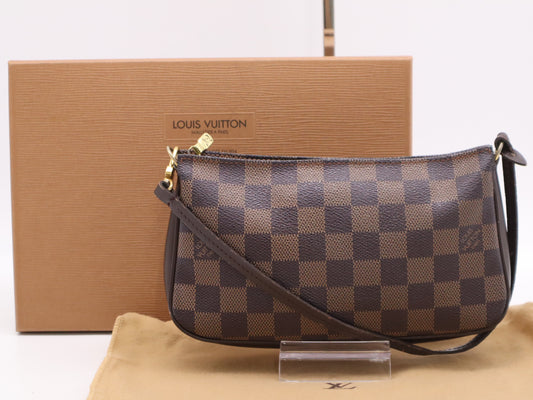 LOUIS VUITTON N51983 Damier Navona Pouch with Dust Bag and Box