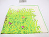 HERMES Silk Carré 90 "Lapins Dans un Champ de" Rabbit and Wheat Field Pattern White Green Scarf