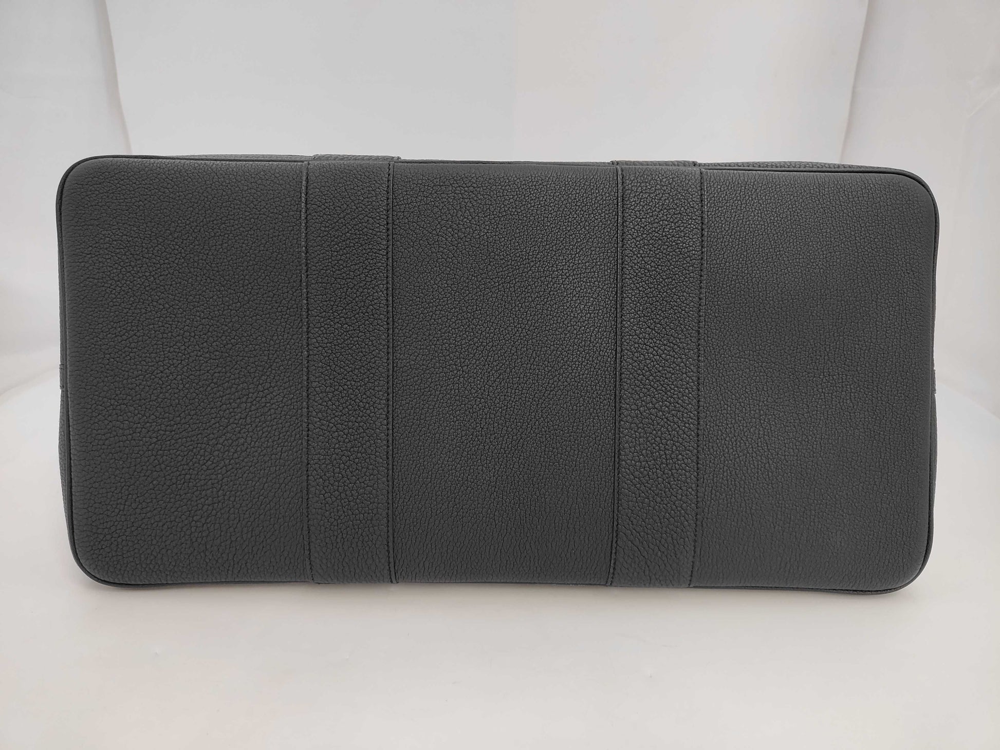 HERMES Garden Party Voyage 49 Tote Bag, K Stamp, Leather, Canvas, Gray, Black, Box and Dust Bag Included, Retail Price: ¥944,900