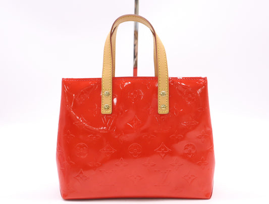 LOUIS VUITTON M91990 Vernis Lido PM Pomme d'Amour Handbag