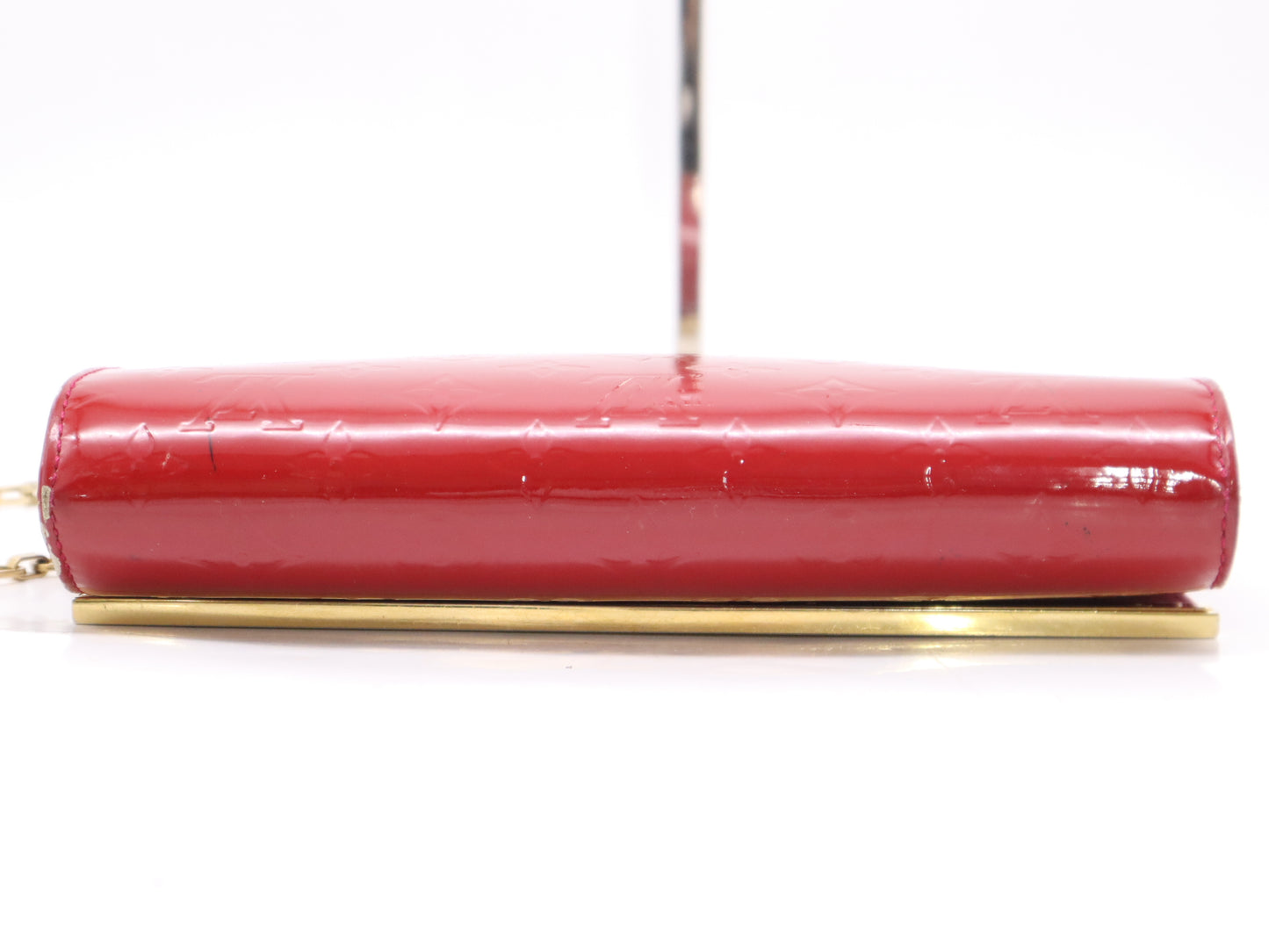 LOUIS VUITTON M90092 Vernis Clutch Anna Rose Indien Pink Shoulder Bag with Shoulder Strap