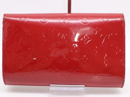 LOUIS VUITTON M90092 Vernis Clutch Anna Rose Indien Pink Shoulder Bag with Shoulder Strap