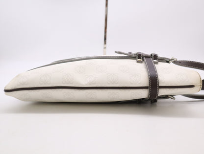 LOEWE PVC x Leather Anagram White Brown Tote Bag