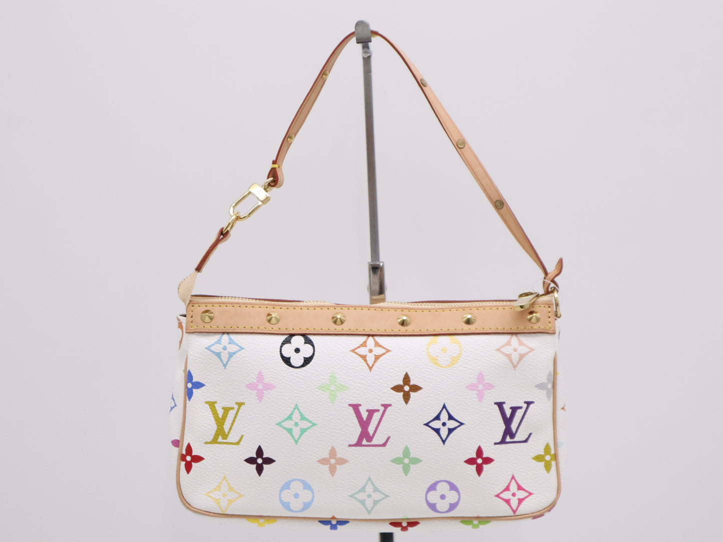LOUIS VUITTON M92649 Multicolor Pochette Accessoires Blanc Pouch