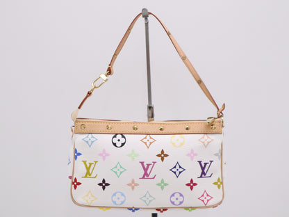 LOUIS VUITTON M92649 Multicolor Pochette Accessoires Blanc Pouch
