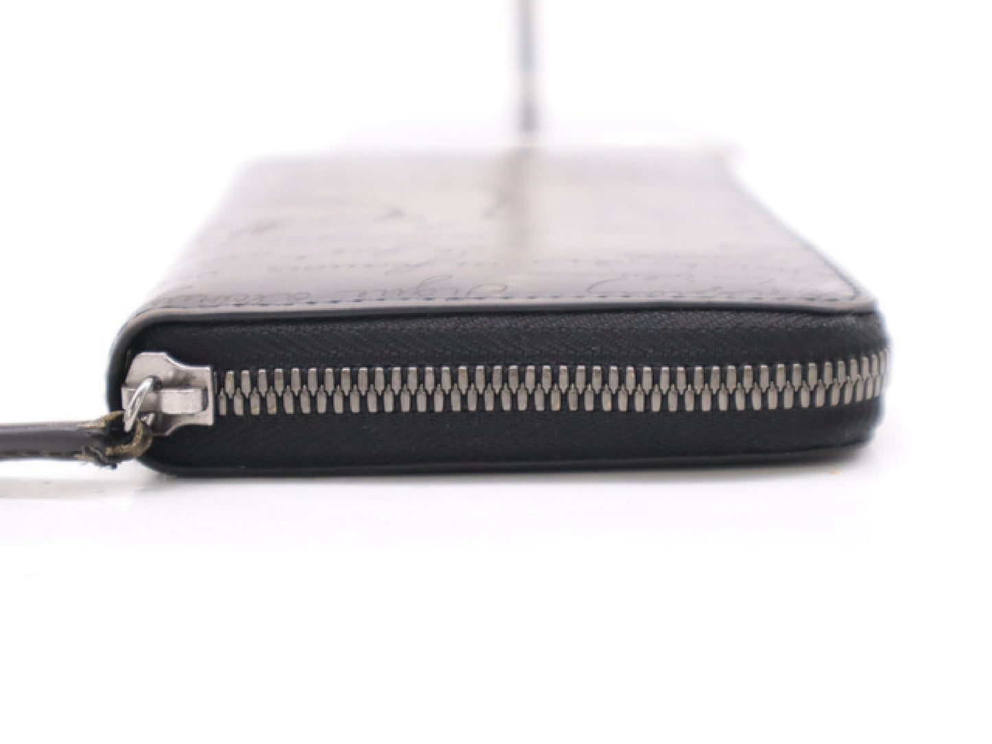 Berluti Calligraphy Long Zip Wallet Black/Gray F0290 Wallet