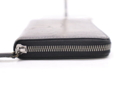 Berluti Calligraphy Long Zip Wallet Black/Gray F0290 Wallet