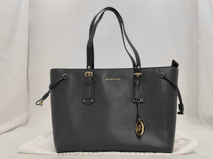 Michael Kors Leather Voyager Tote Bag, Navy Leather, with Dust Bag
