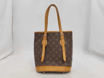 LOUIS VUITTON M42238 Monogram Bucket PM Tote Bag