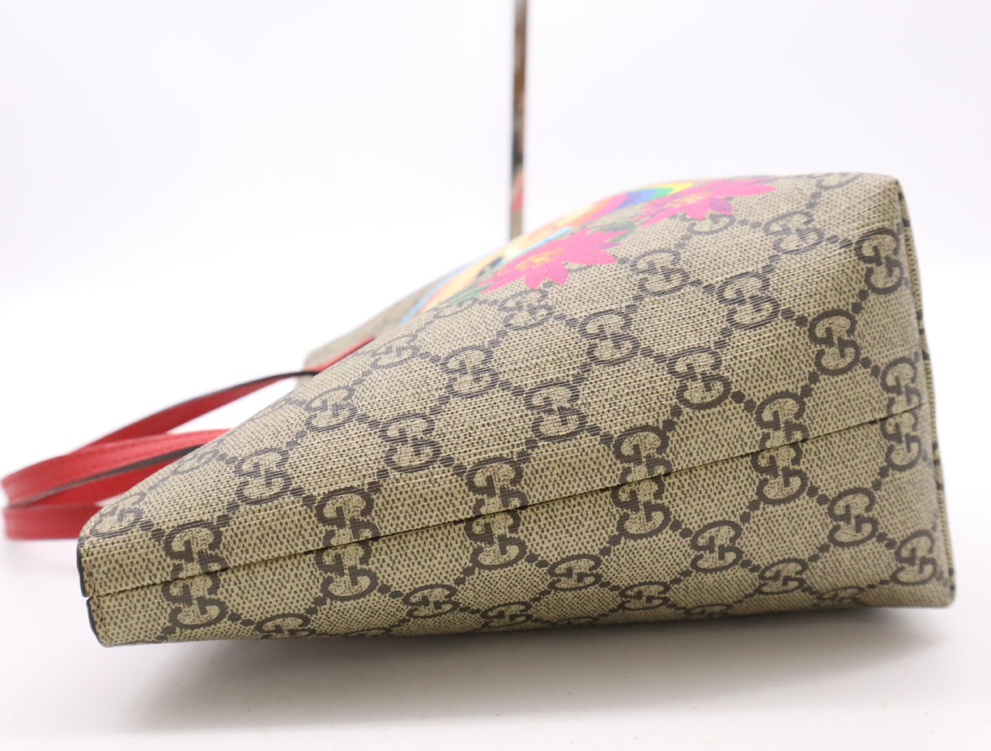 GUCCI 410812 PVC/Leather GG Supreme Children's Mini Handbag