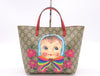 GUCCI 410812 PVC/Leather GG Supreme Children's Mini Handbag