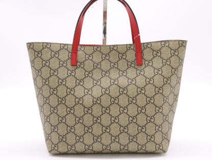 GUCCI 410812 PVC/Leather GG Supreme Children's Mini Handbag
