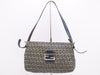 FENDI Mamma Bucket in Nylon/Leather Zucchino with Brown and Blue Sterling Silver Hardware.