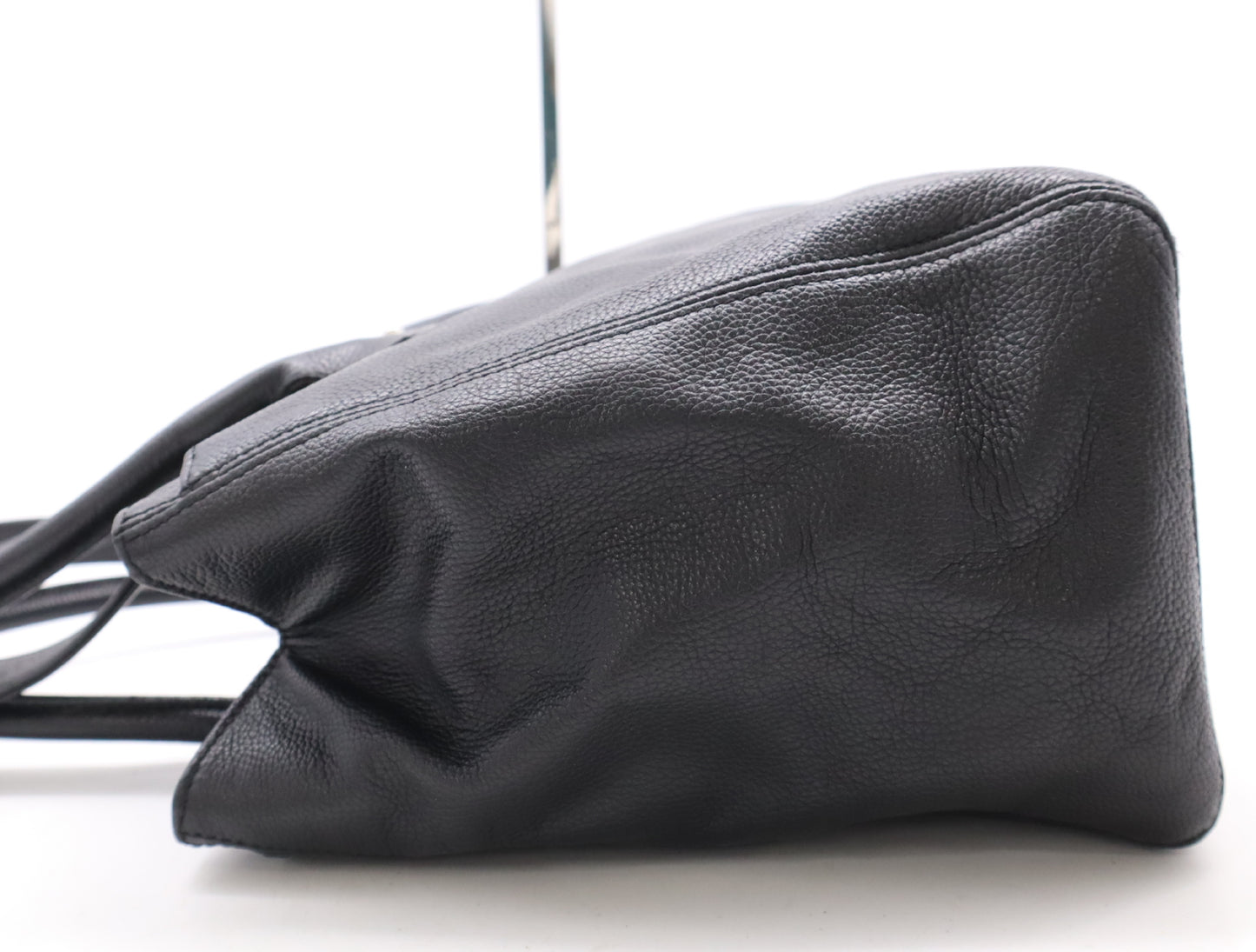 CHANEL Caviar Leather Executive Tote 2-Way Bag, Black, with Silver Hardware and Shoulder Strap