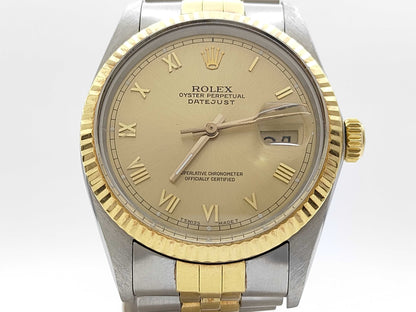 ROLEX 16013 R330676 Champagne Roman Jubilee Men's Watch
