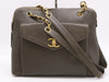 CHANEL Caviar Skin Matelasse Coco Mark Chain Shoulder Bag Brown GD Hardware Seal 3665173 Shoulder Bag