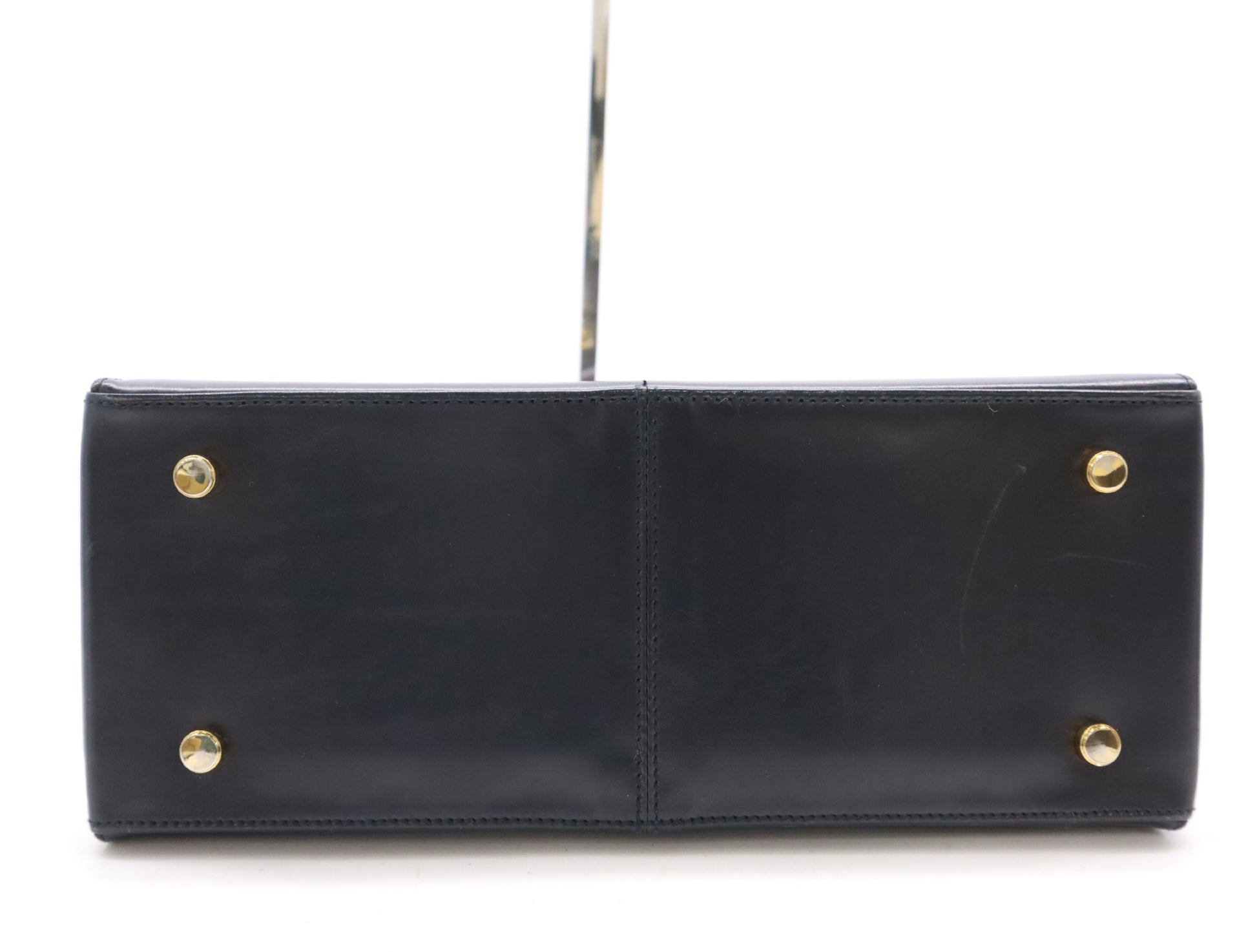 Salvatore Ferragamo Leather Gancini 2-way Shoulder Bag in Black with GD Hardware