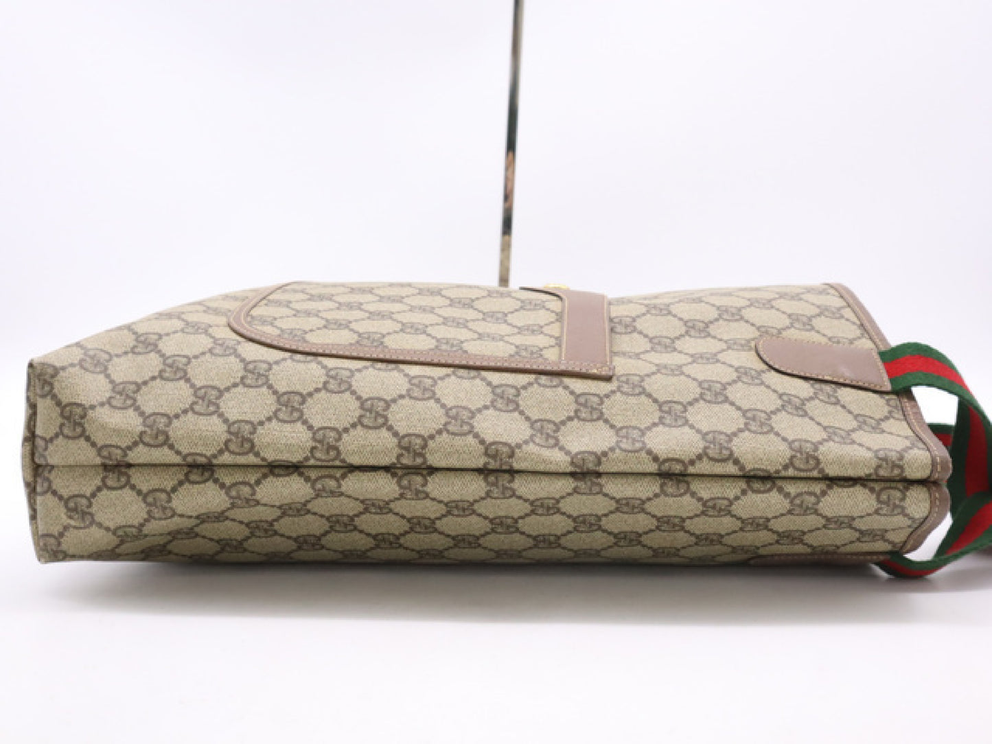 GUCCI GG Canvas Sherry Line Tote Bag