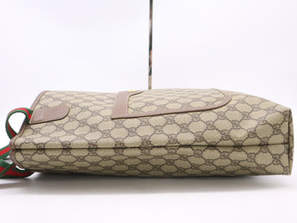 GUCCI GG Canvas Sherry Line Tote Bag