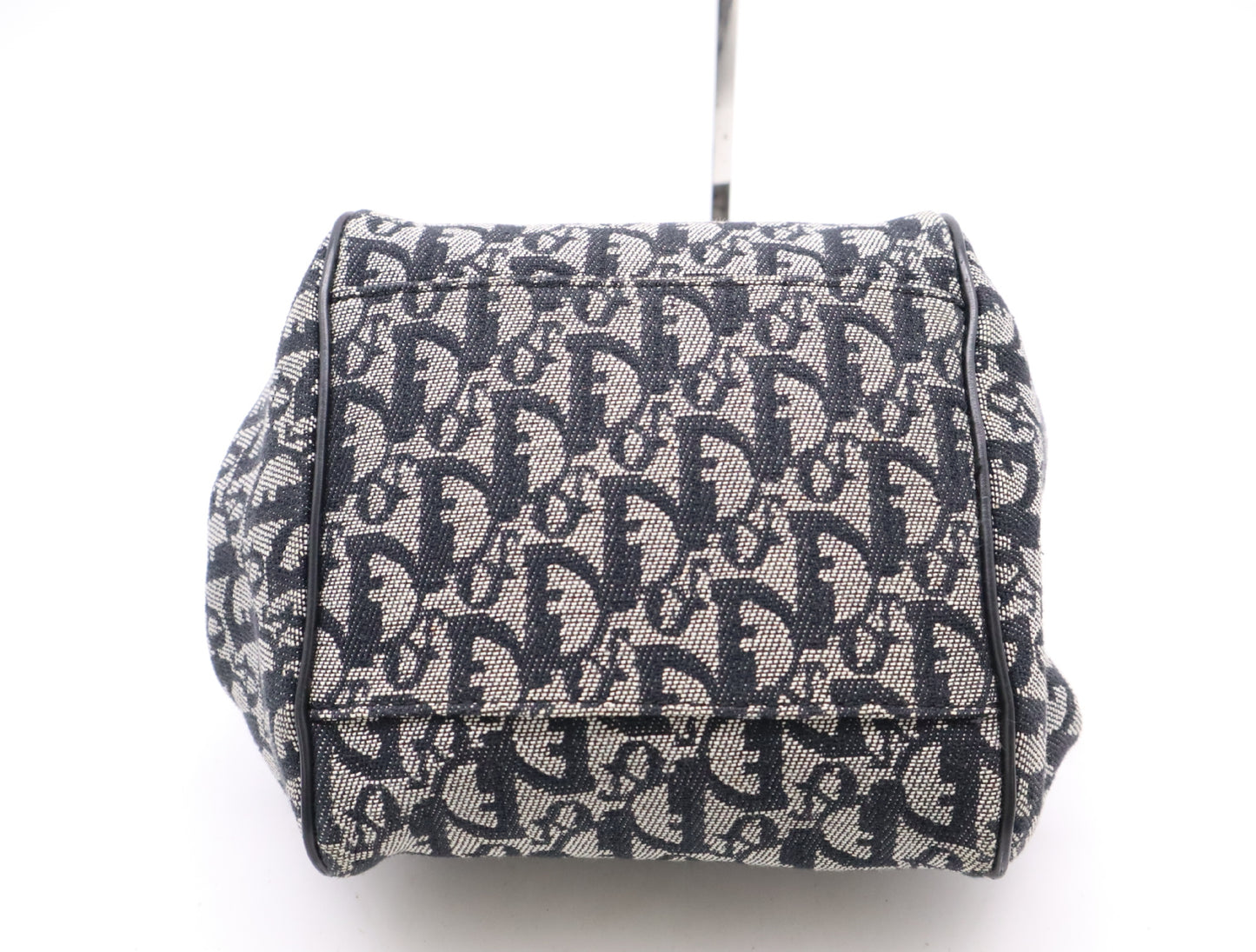 Dior Canvas and Leather Trotter Mini Handbag with Silver Hardware