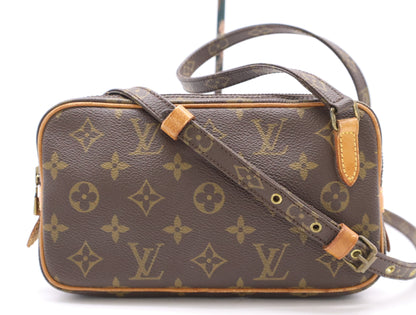 LOUIS VUITTON M51828 Monogram Pochette Marly Bandouliere Shoulder Bag