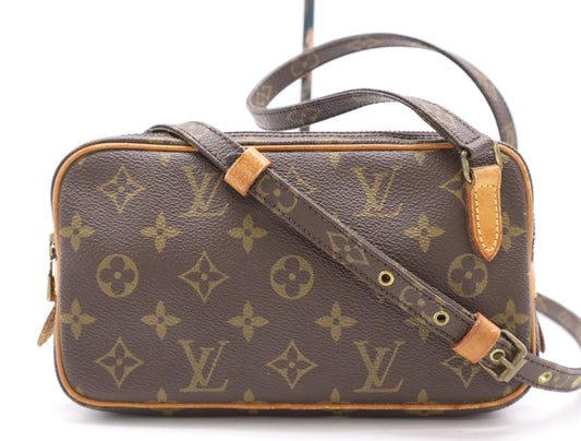 LOUIS VUITTON M51828 Monogram Pochette Marly Bandouliere Shoulder Bag