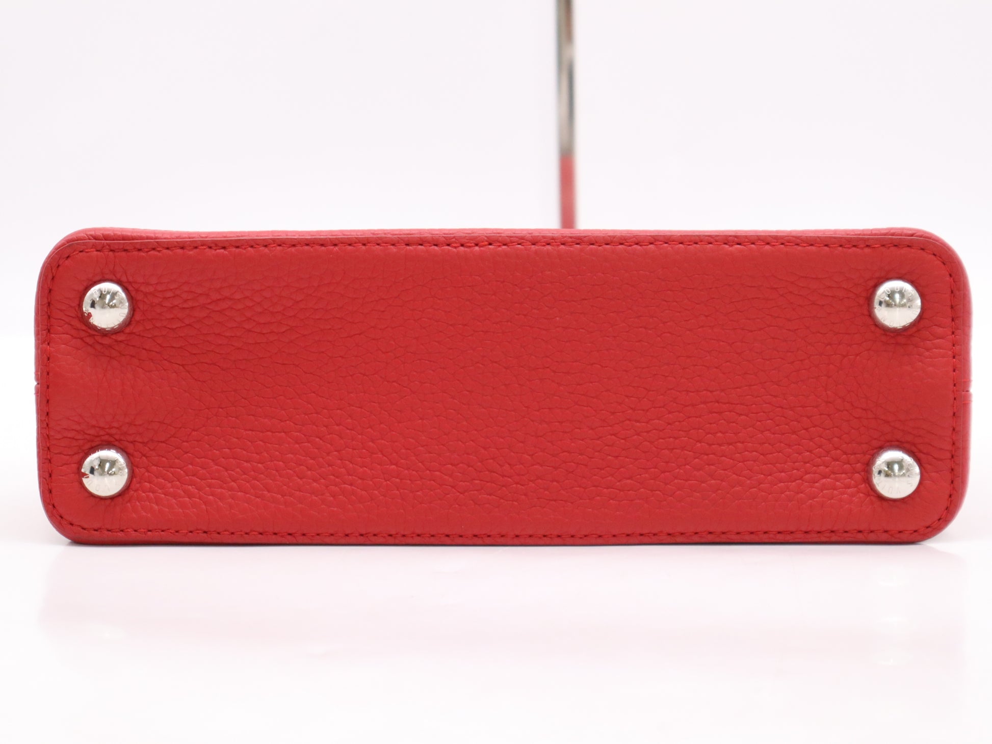 LOUIS VUITTON M94754 Parnassus Capucines BB Ruby Handbag with Shoulder Strap