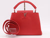 LOUIS VUITTON M94754 Parnassus Capucines BB Ruby Handbag with Shoulder Strap