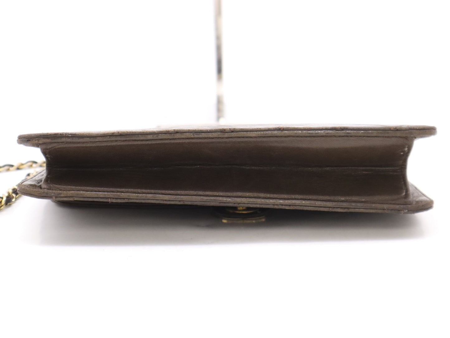 CHANEL Lambskin Matelasse 25 S Flap S Chain GD Hardware Black Shoulder Bag