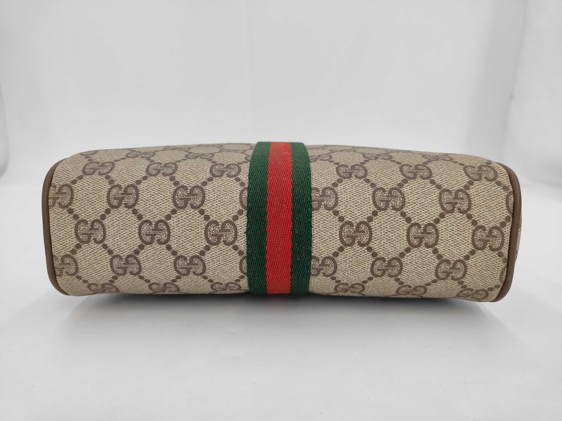 GUCCI 89.01.012 GG Supreme Sherry Line Old Gucci Pouch with Box