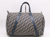 Dior Canvas Trotter Boston Bag Blue Beige Boston Bag