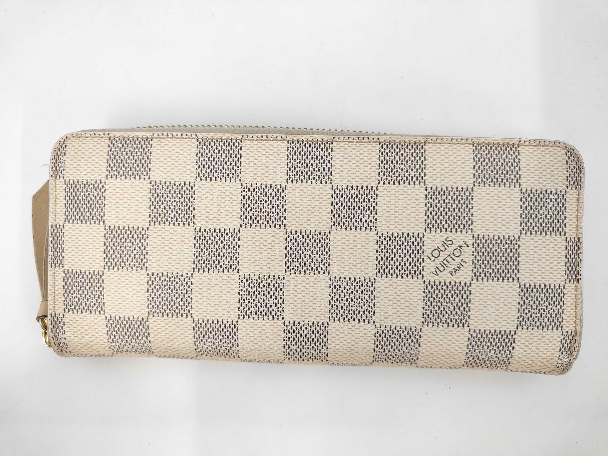 LOUIS VUITTON Azur Zippered Clemence Wallet