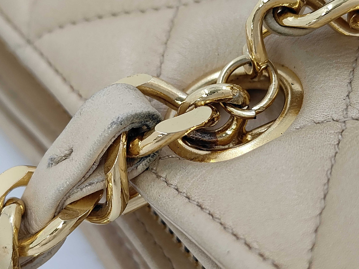 CHANEL Matelasse Chain Tote Bag, Beige, #1 Tote Bag