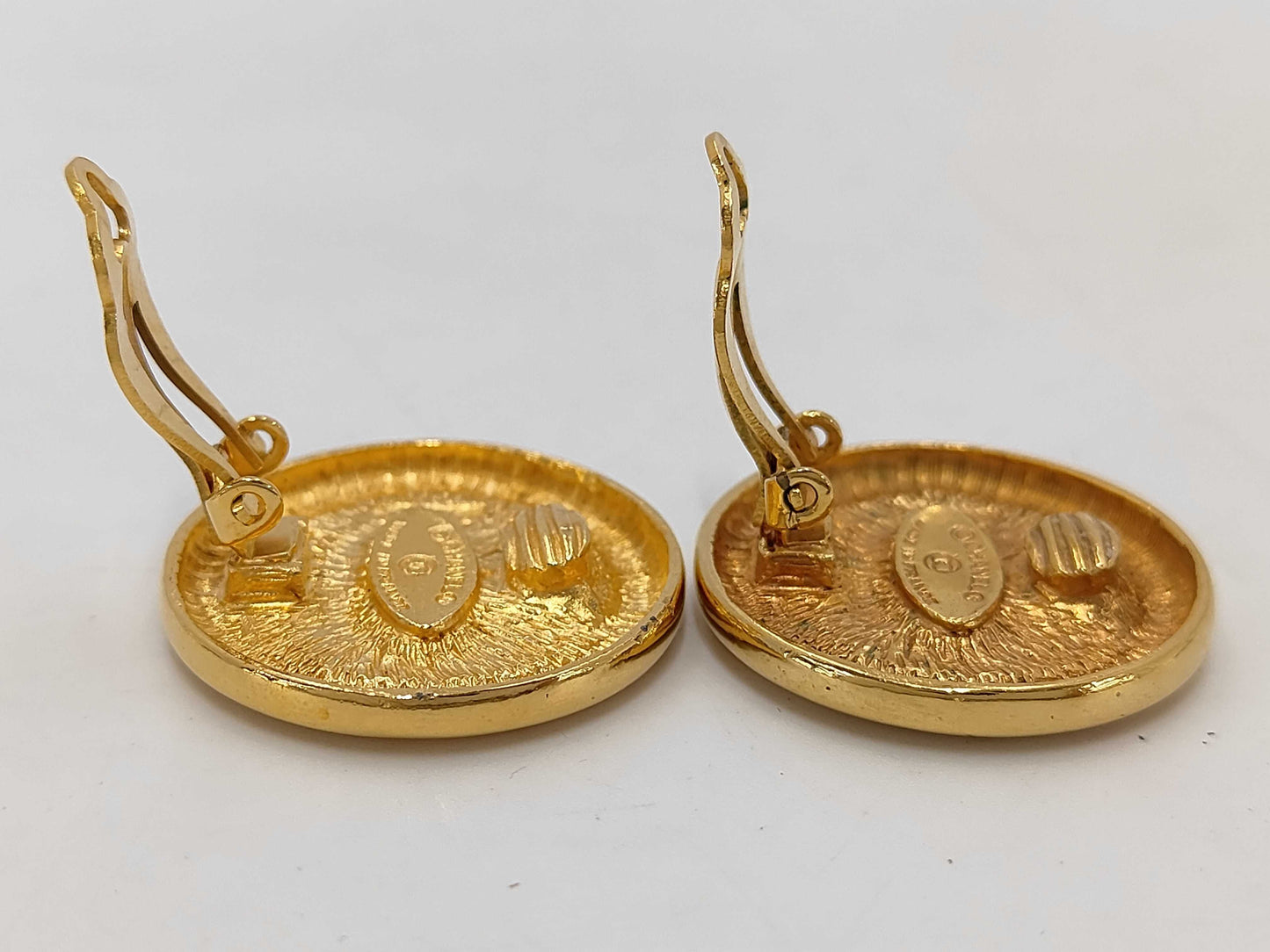 CHANEL Coco Mark Gold Earrings