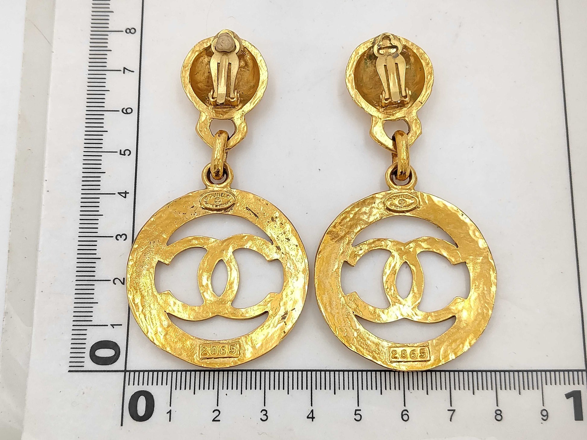 CHANEL Coco Mark Swing Earrings