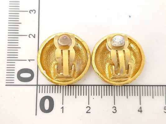 CHANEL Coco Mark Gold Earrings