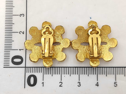 CHANEL Coco Mark Gold Earrings