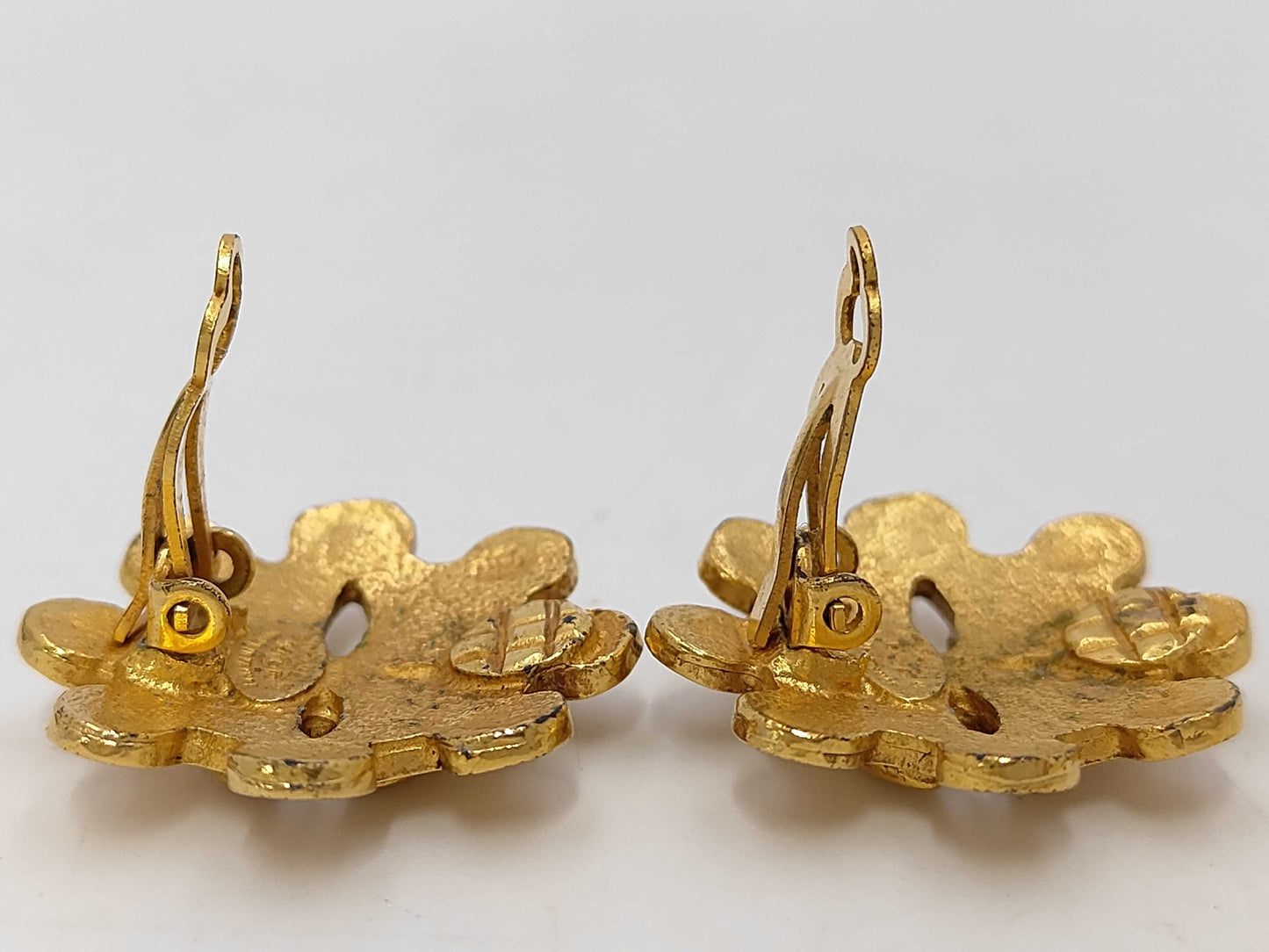 CHANEL Coco Mark Gold Earrings