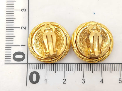 CHANEL Coco Mark Gold Earrings
