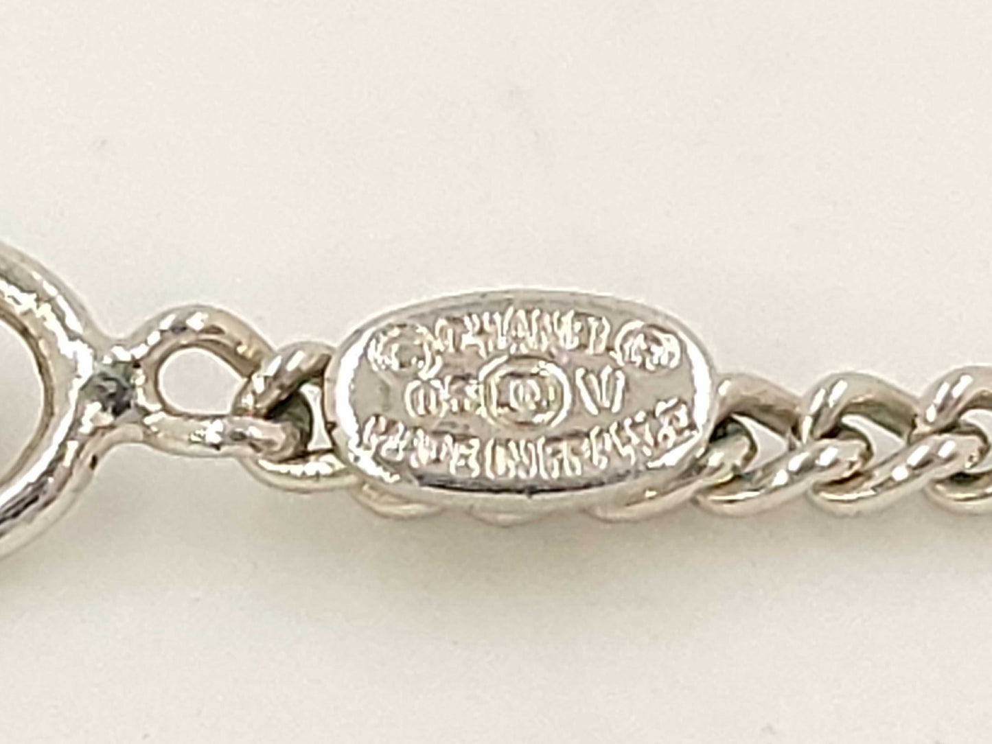 CHANEL Coco Mark White Necklace