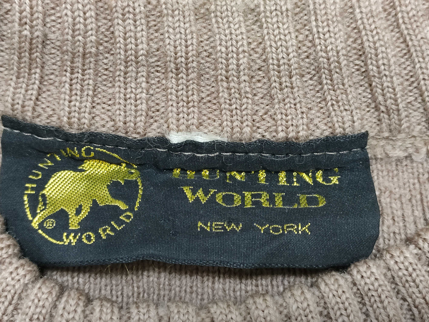 HUNTING WORLD Knit Sweater Brown Top