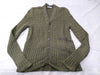 Salvatore Ferragamo Vara Ribbon Cardigan, Khaki, Size XS