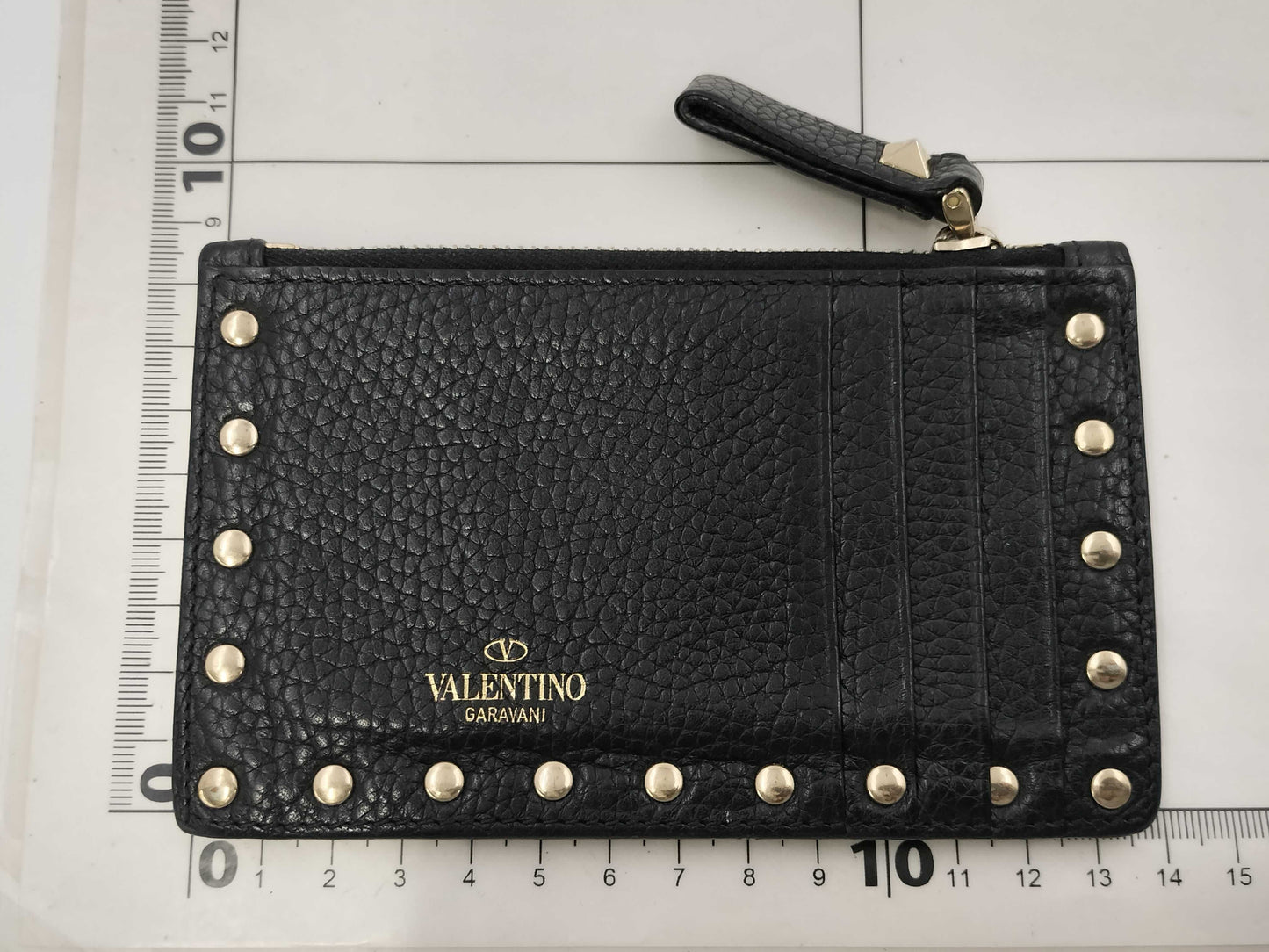 VALENTINO All Leather Coin Case