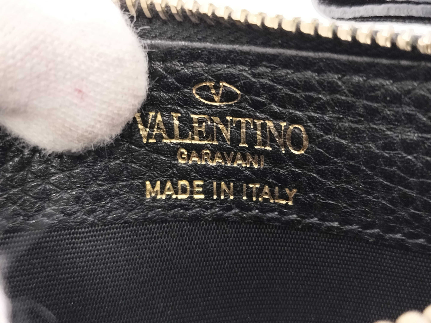 VALENTINO All Leather Coin Case