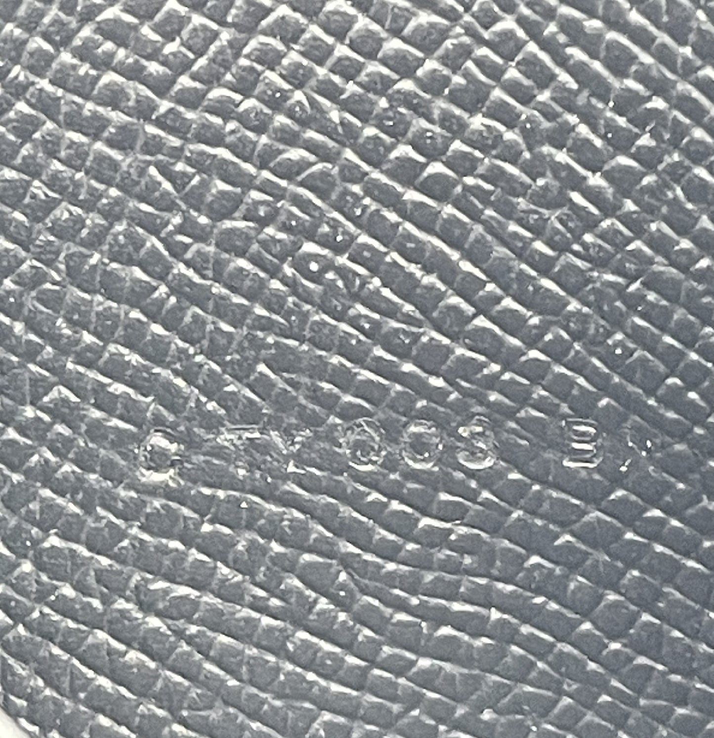 HERMES C engraved card case, pass case, business card holder