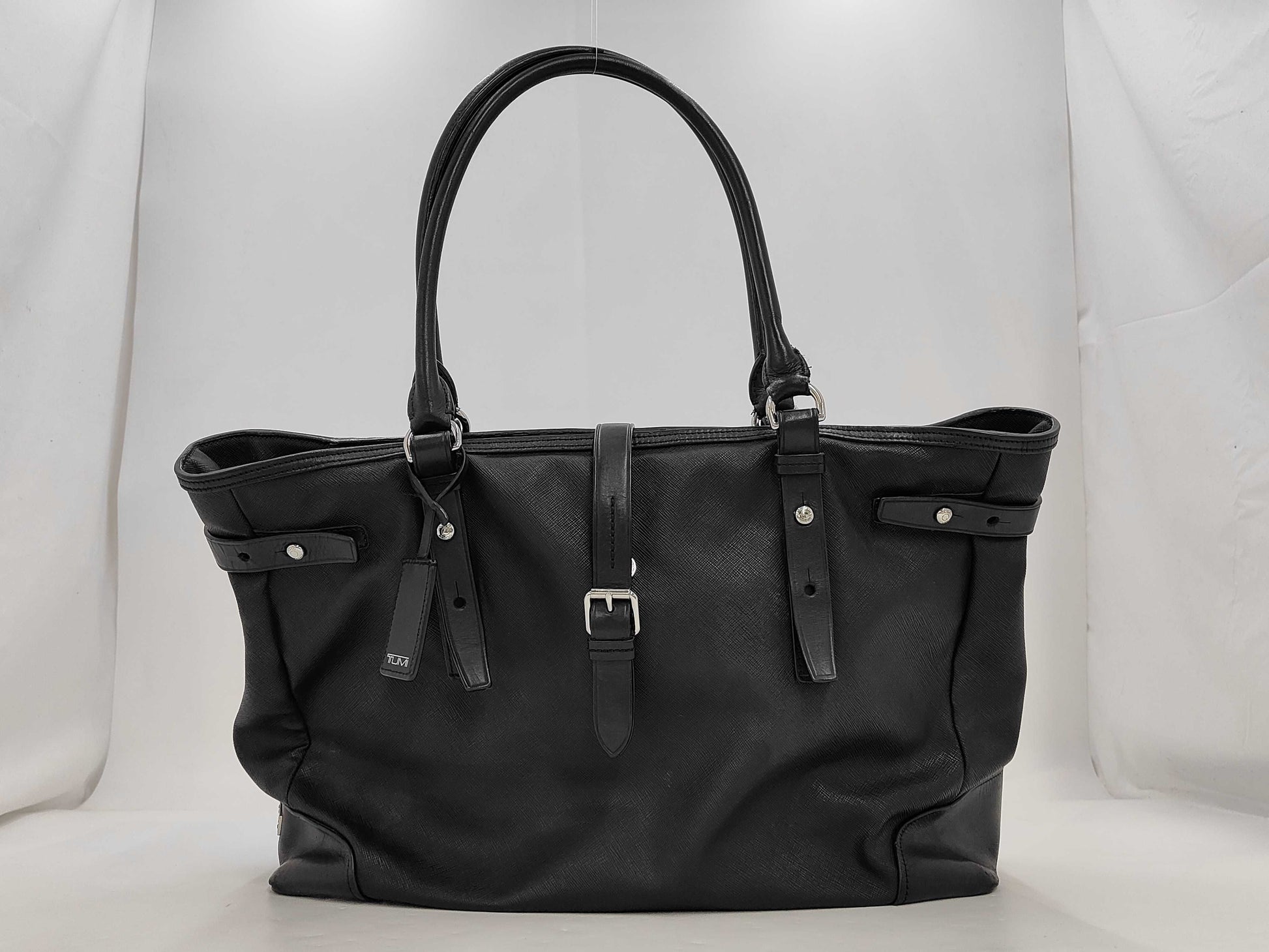 TUMI TUMI All Leather Briefcase Tote Bag