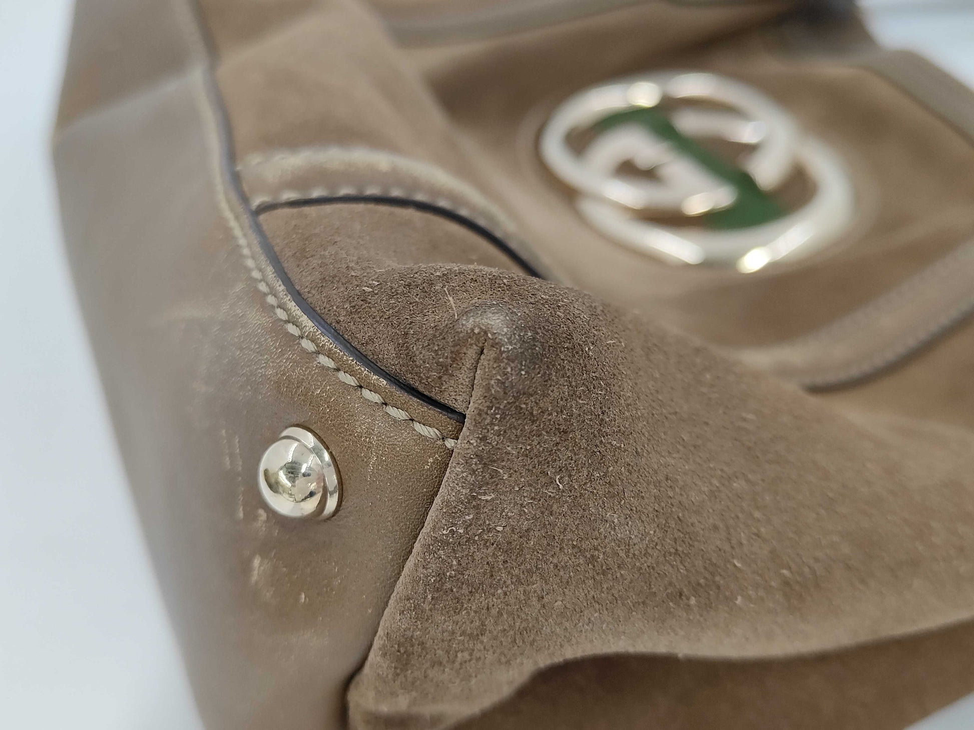 GUCCI Suede Handbag Bag