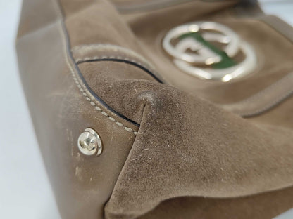 GUCCI Suede Handbag Bag