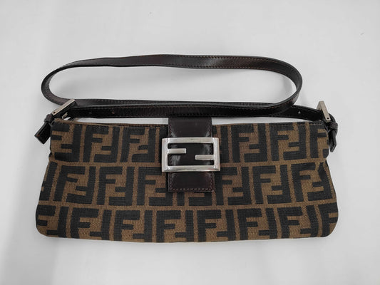FENDI Zucca Mamma Bucket Shoulder Bag