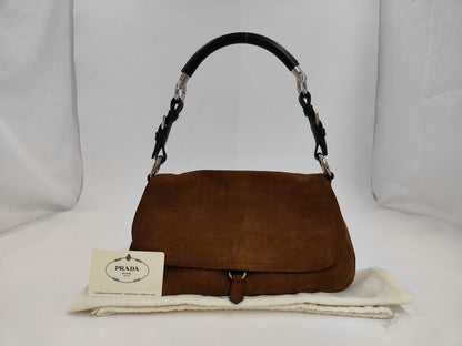 PRADA Prada suede handbag bag